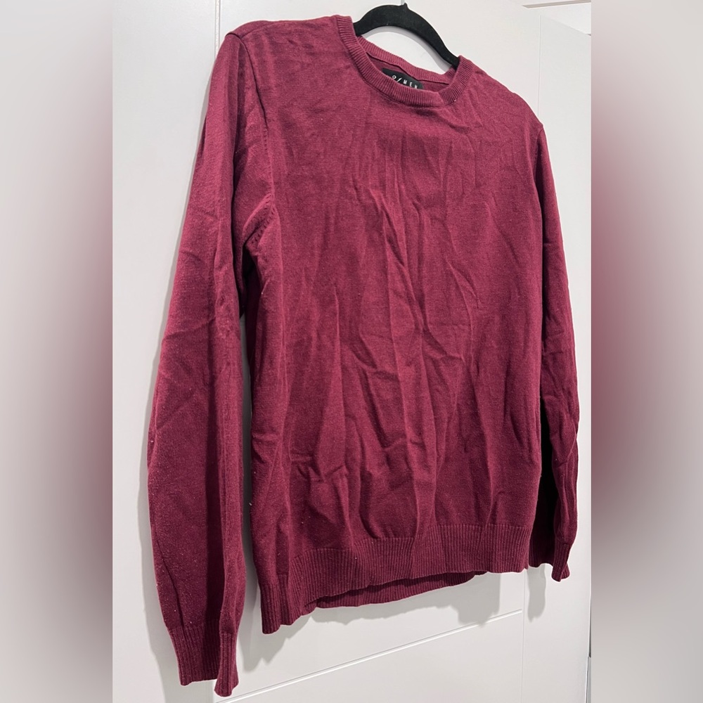 Deep Red Men’s Sweater Top